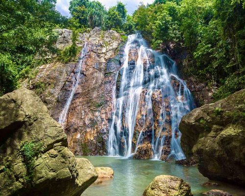 Namuang waterfall on Koh Samui